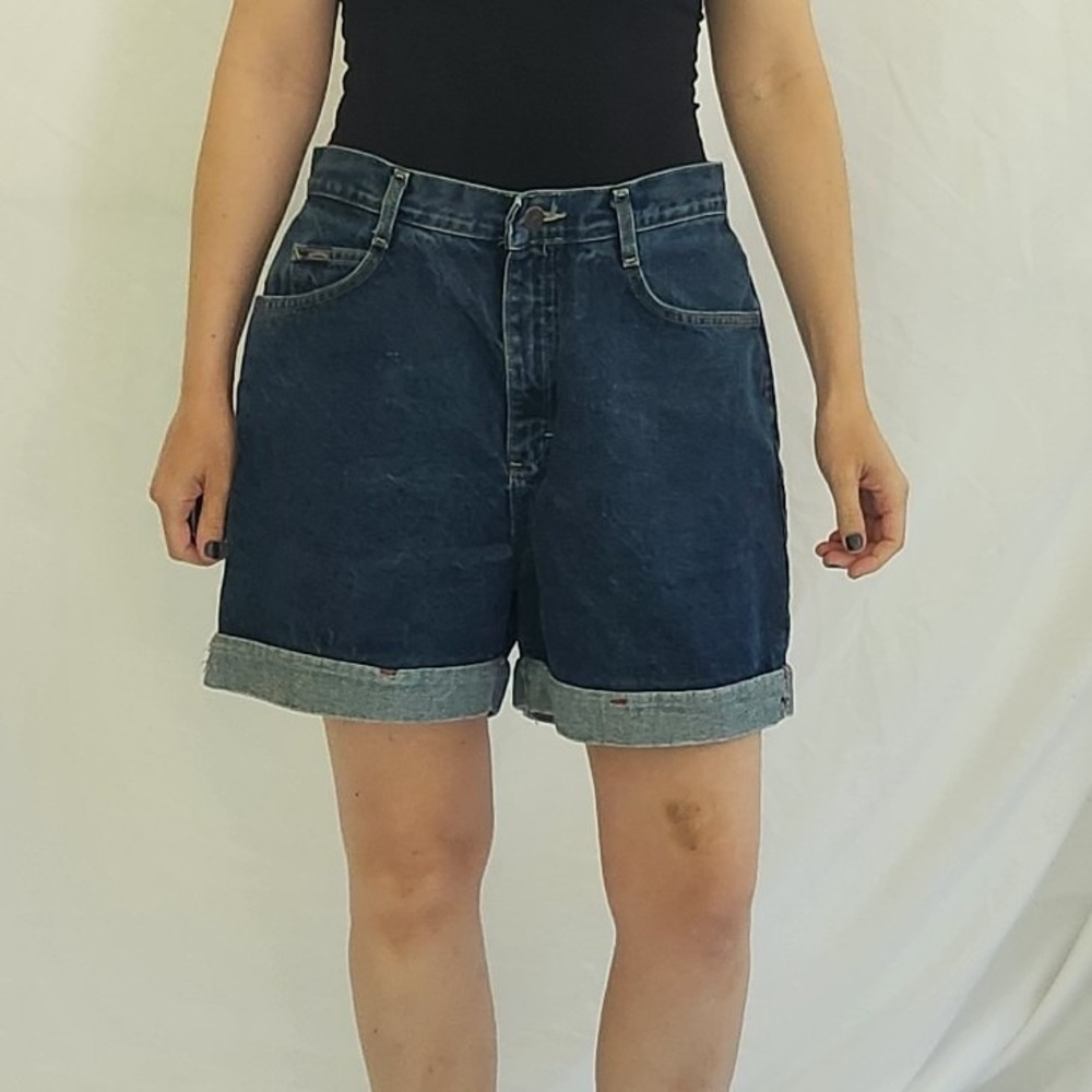 90s Riders Cuffed Mom Shorts